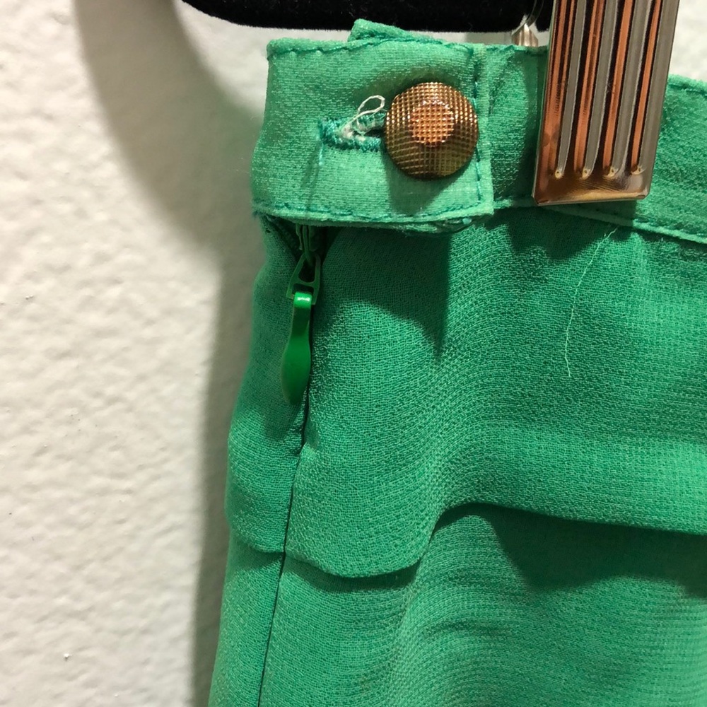 Green Ruffle Shorts - Picture 2 of 5